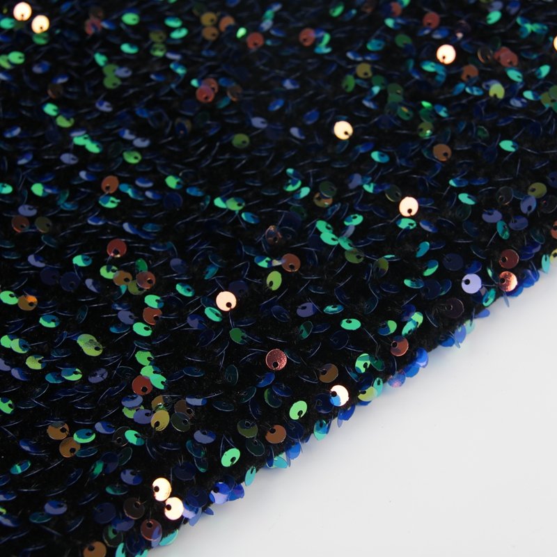 wholesale price sequined tulle lace fabric competitive price sequined embroidery fabric