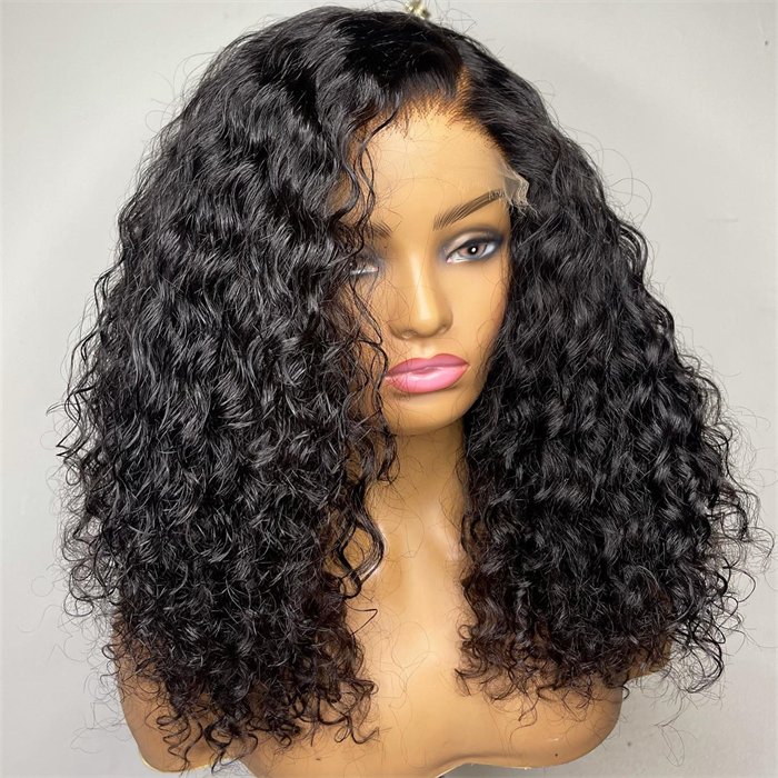 Curly Human Hair Swiss HD Lace Undetectable Invisible Knots Wig Cheap Wholesale For Black Women