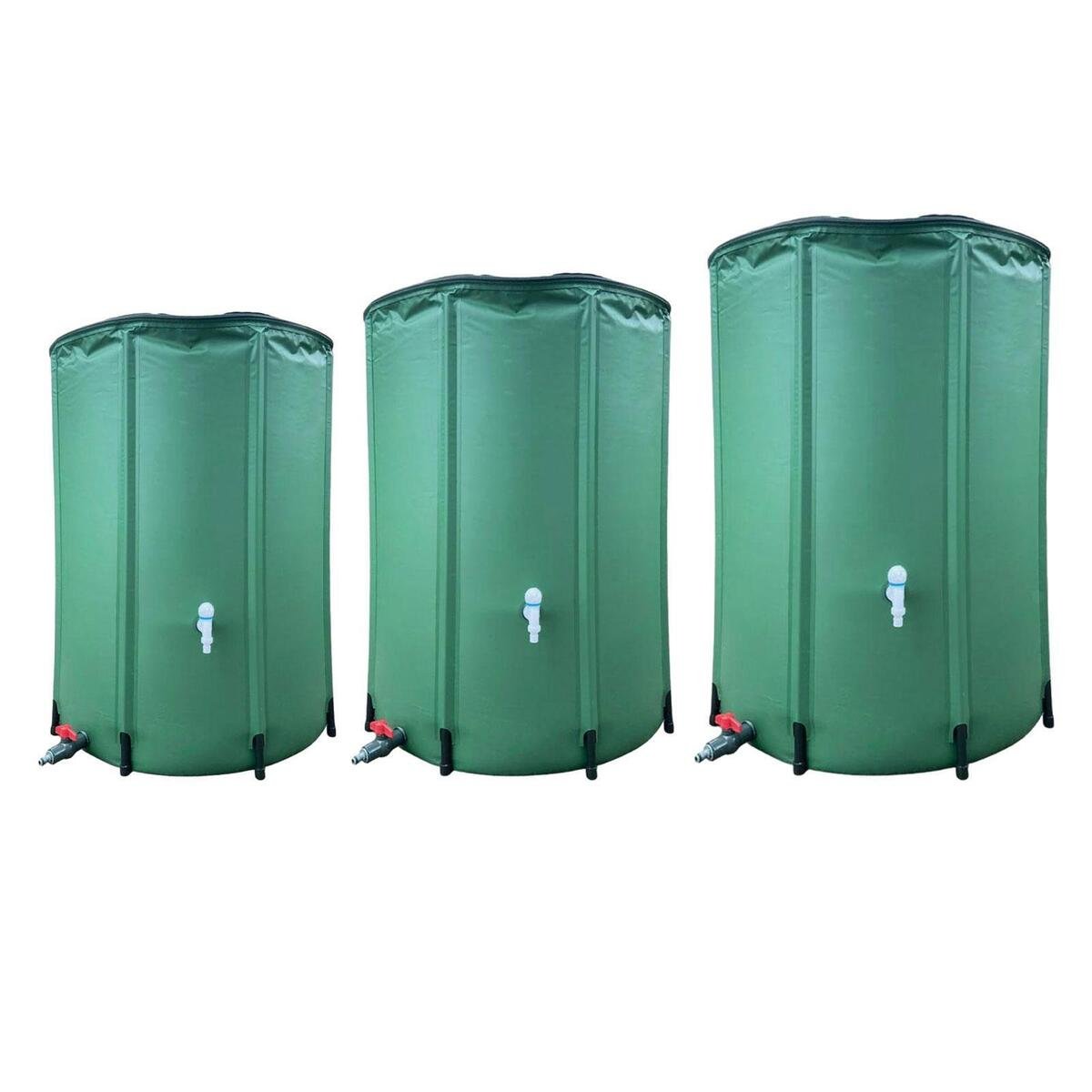 50 Gallon Portable Water Storage Tank Garden Water Catcher PVC Collapsible Rain Barrel Water Collector System