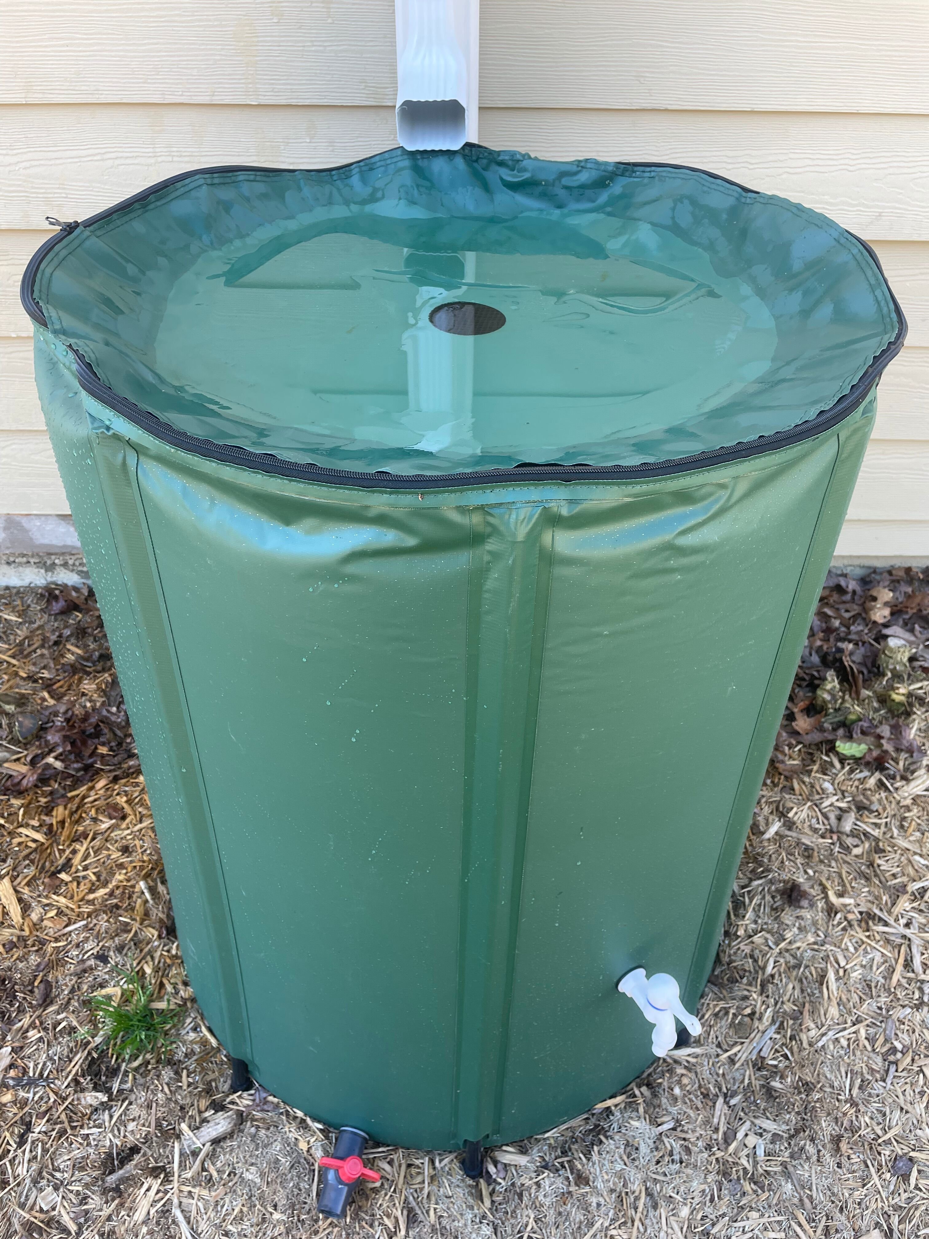 50 Gallon Portable Water Storage Tank Garden Water Catcher PVC Collapsible Rain Barrel Water Collector System
