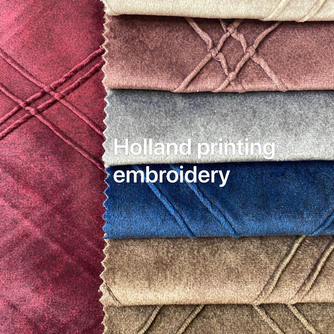 Holland printing embroidery -HomeTextile Waterproof 100% Polyester velvet quilted Mattress quilted cover No reviews yet