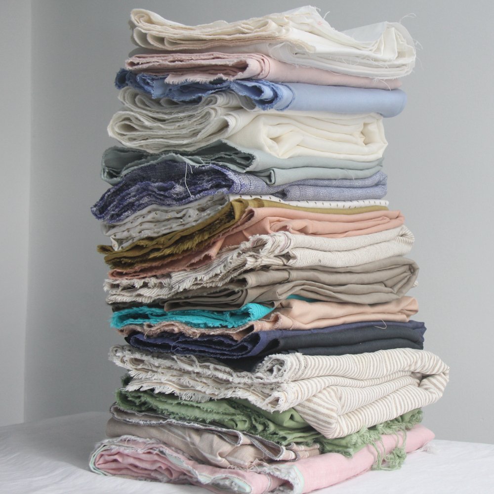 2024 popular fabric anti-static flax printing soft 100% wholesale organic linen fabric for ladies clothing