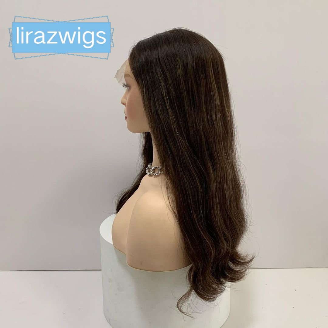 Factory Direct Supply Russian Virgin Hair Kosher Sheitel Jewish Wig Silk Top Full Lace Front Wigs Multidirectional With Wave