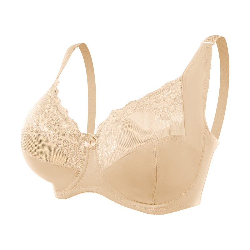 New Comfortable Breathable G-Cup Plus Lace Bra Thin Sexy Breast Big Size Ladies Underwear