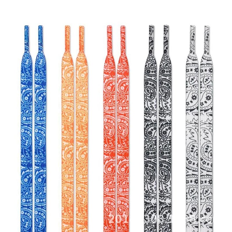 Fashion Colorful Shoelaces Creative Unisex Flat Canvas Sneakers AF1 Flat Shoes Laces Shoes Strings lace 120140160