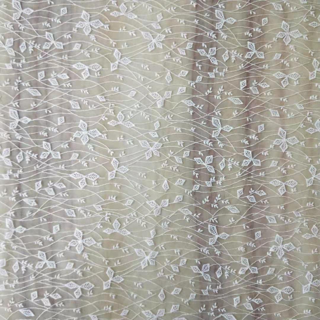 Popular milk silk water soluble mesh full skirt wedding dress women's fabric lace cloth material home accessories