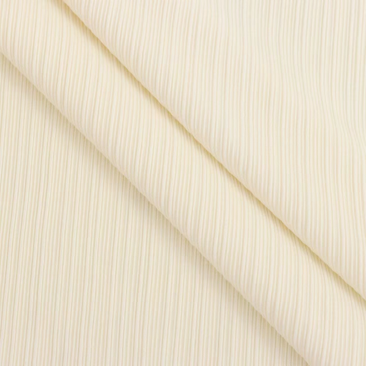 Cotton-like imitation rib black and white printed 95% polyester 5% spandex double-sided knit casual pants set fabric