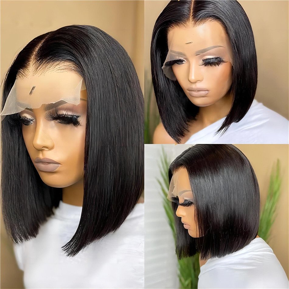 Cheap Vietnamese Raw Hair Short Bob Wigs Human Hair Lace Front Hd Lace Frontal Wigs For Black Women Glueless Full Hd Lace Wigs