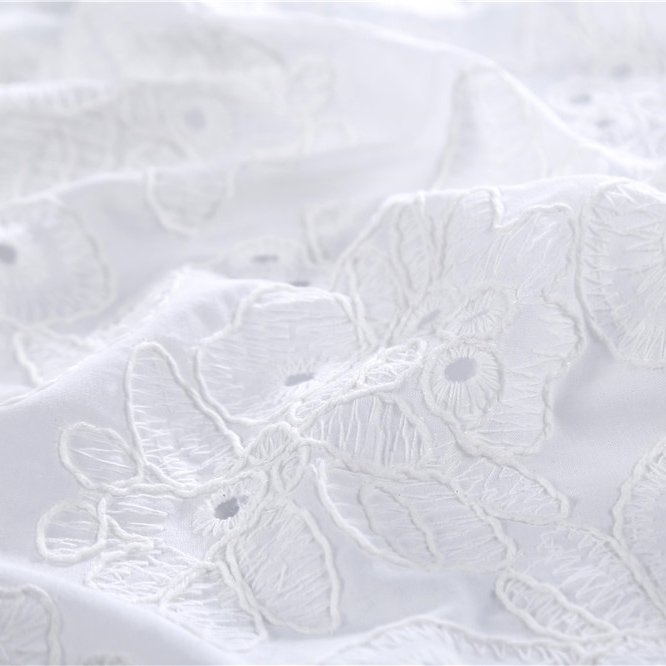 Embroidery French Swiss Voile Lace High Quality African Lace Fabric Nigeria 100% Cotton Lace For Wedding Party Dress 1963