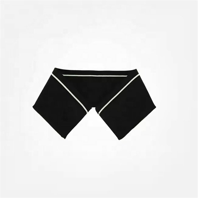 Custom Variety reflective Polyester Flat Knitting Solid Color Cuff collar rib