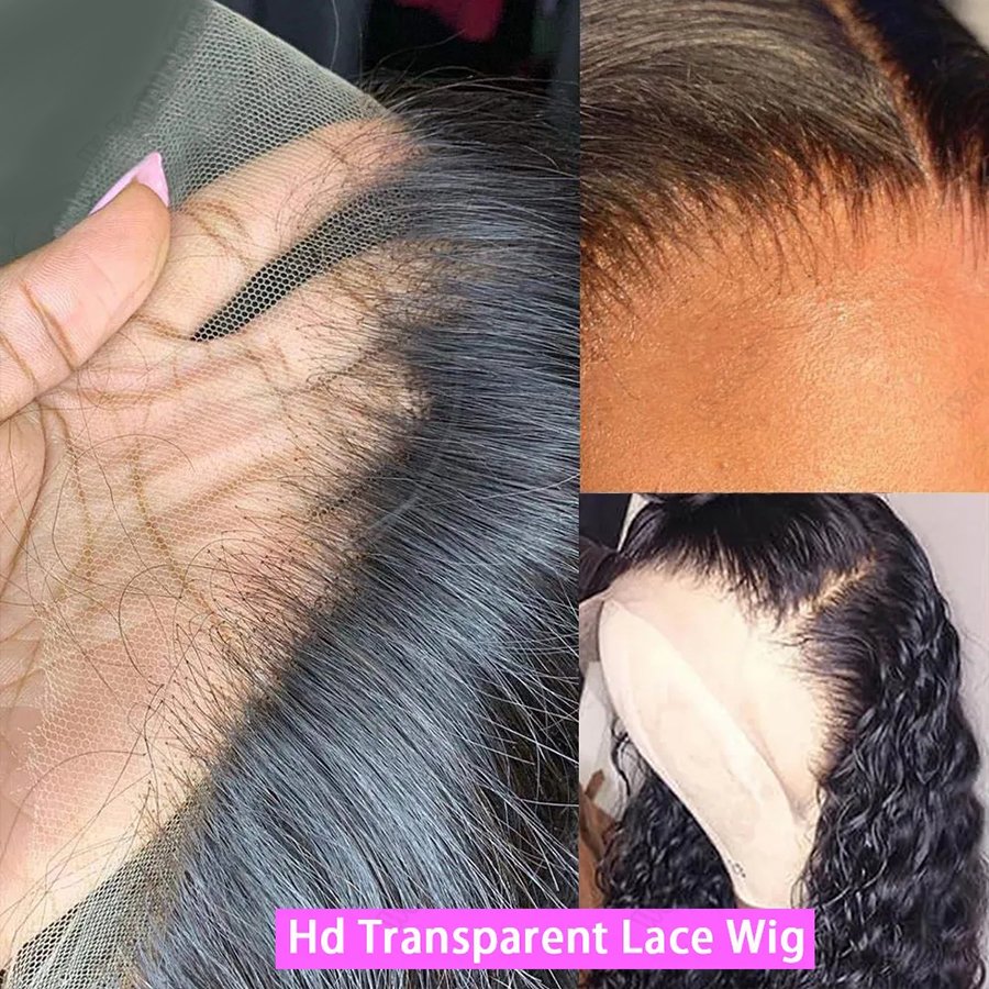 Brazilian 100% Human Hair Vendors Body Wave Lace front Wigs,30 40Inch Natural Swiss HD Transparent Lace Frontal Wig