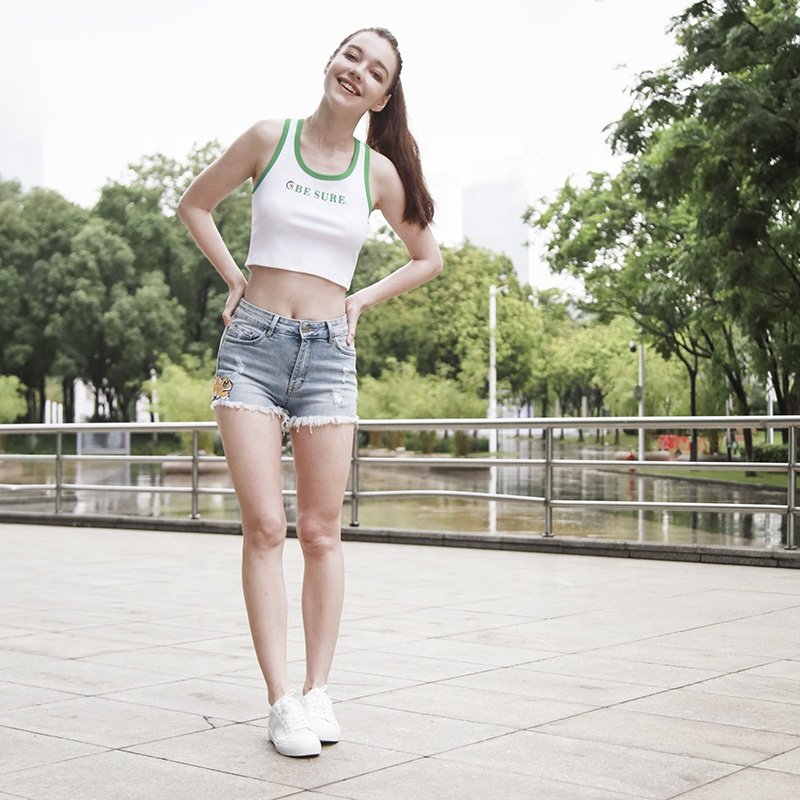 Wholesale Rib Knitted Sleeveless Cropped Top Vest Women Summer Streetwear Casual Solid Slim Knit Tanks Top