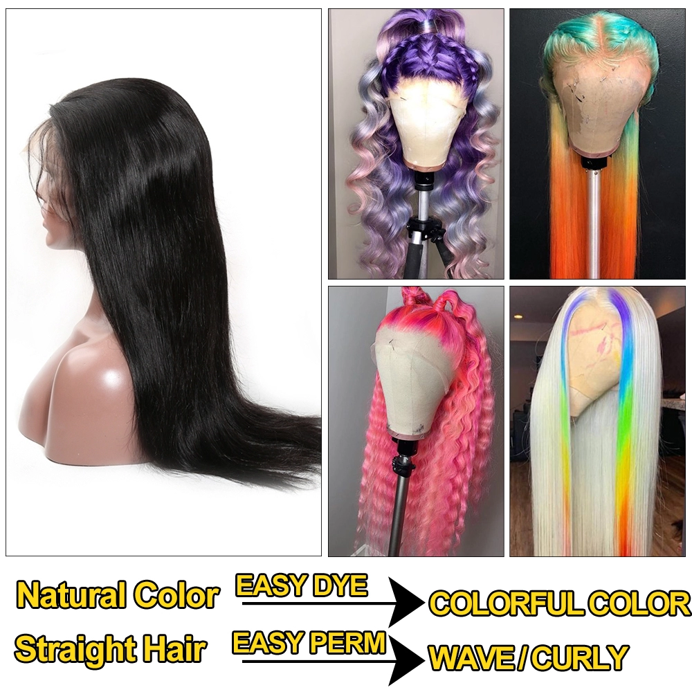 Brazilian Virgin Cuticle Aligned Wigs Deals Straight Raw Human Hair 13*4 Lace Front Wigs for Black Woman