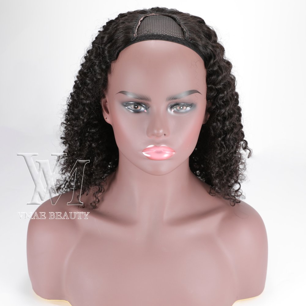 VMAE Raw Virgin Cuticle Aligned Burmese U Part Human Hair Wigs for Black 3A 3B 3C Afro Kinky Curly Women 4A 4B 4C Swiss Lace