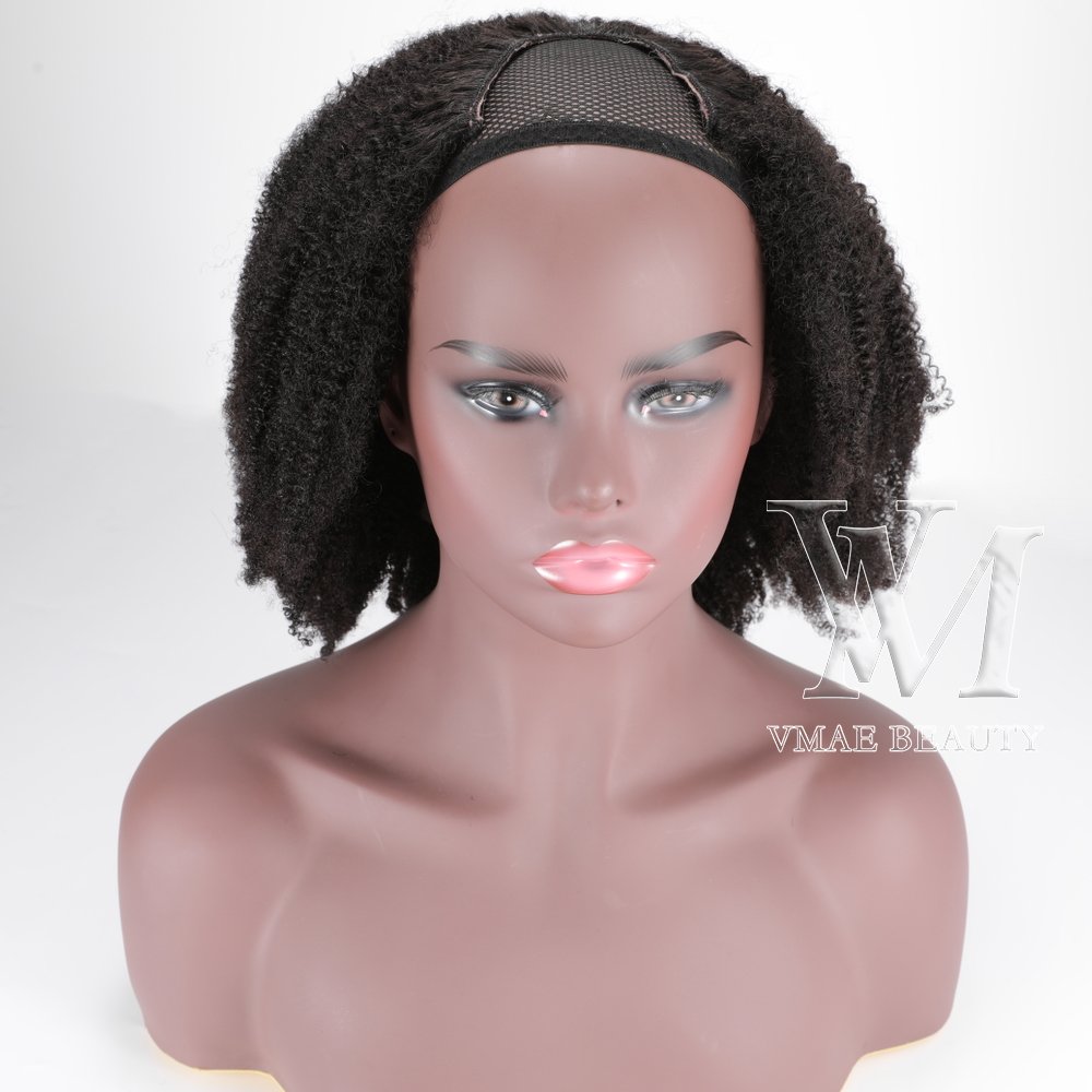 VMAE Raw Virgin Cuticle Aligned Burmese U Part Human Hair Wigs for Black 3A 3B 3C Afro Kinky Curly Women 4A 4B 4C Swiss Lace