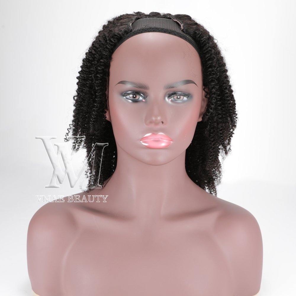 VMAE Raw Virgin Cuticle Aligned Burmese U Part Human Hair Wigs for Black 3A 3B 3C Afro Kinky Curly Women 4A 4B 4C Swiss Lace