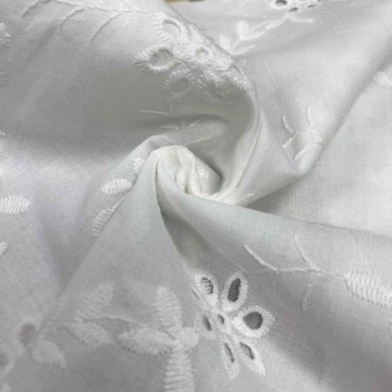 100%Cotton embroidery fabric,cotton embroidery fabric with holes ,Can be made clothing fabrics,Multi-color custom ,wholesale