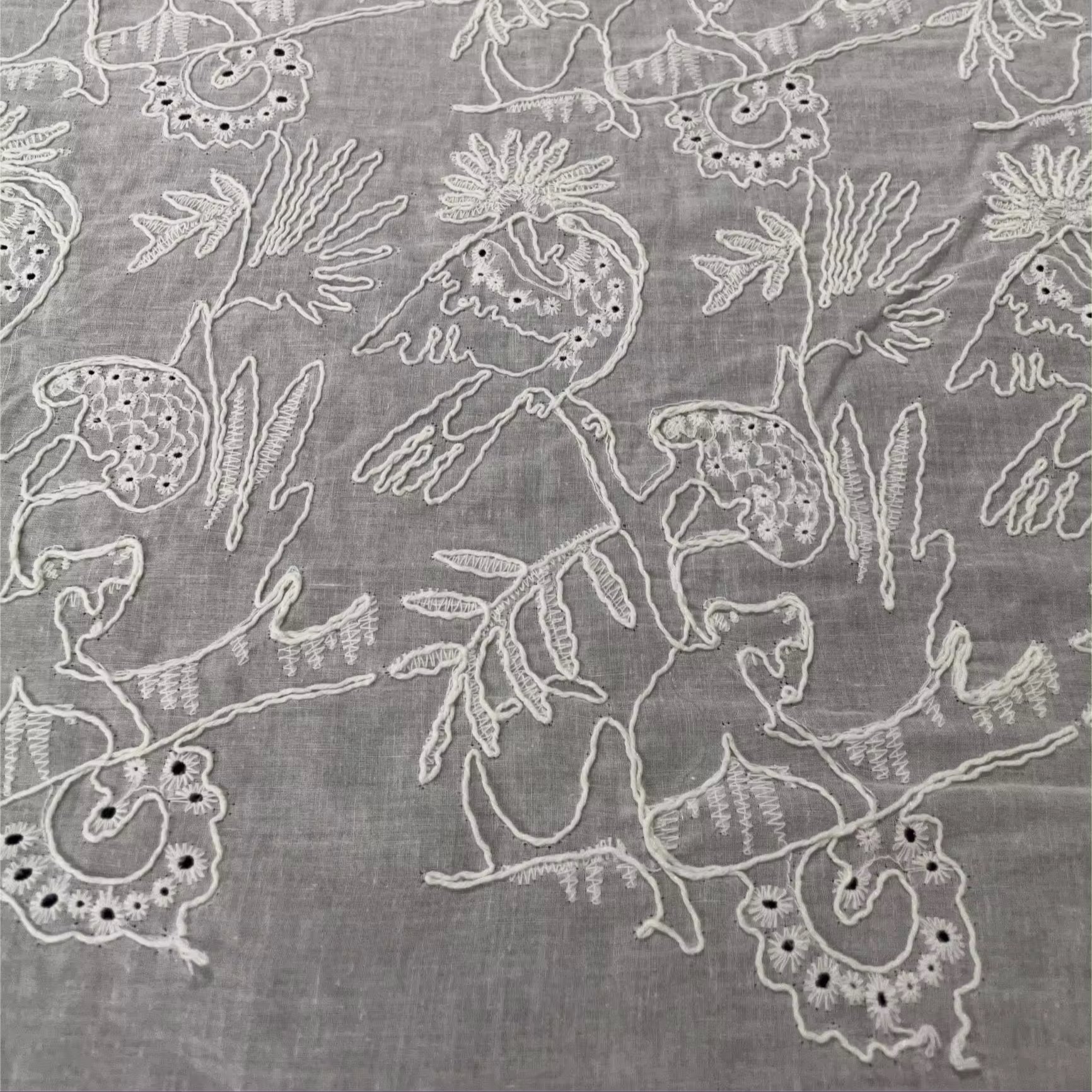 Punched Embroidery Fabric