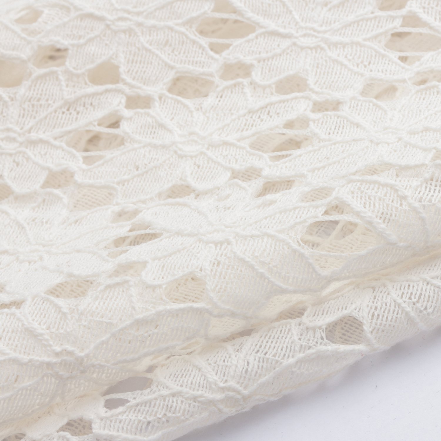 New High Quality Embroidered Nylon White Flower Tulle Lace Fabric For Wedding Gown