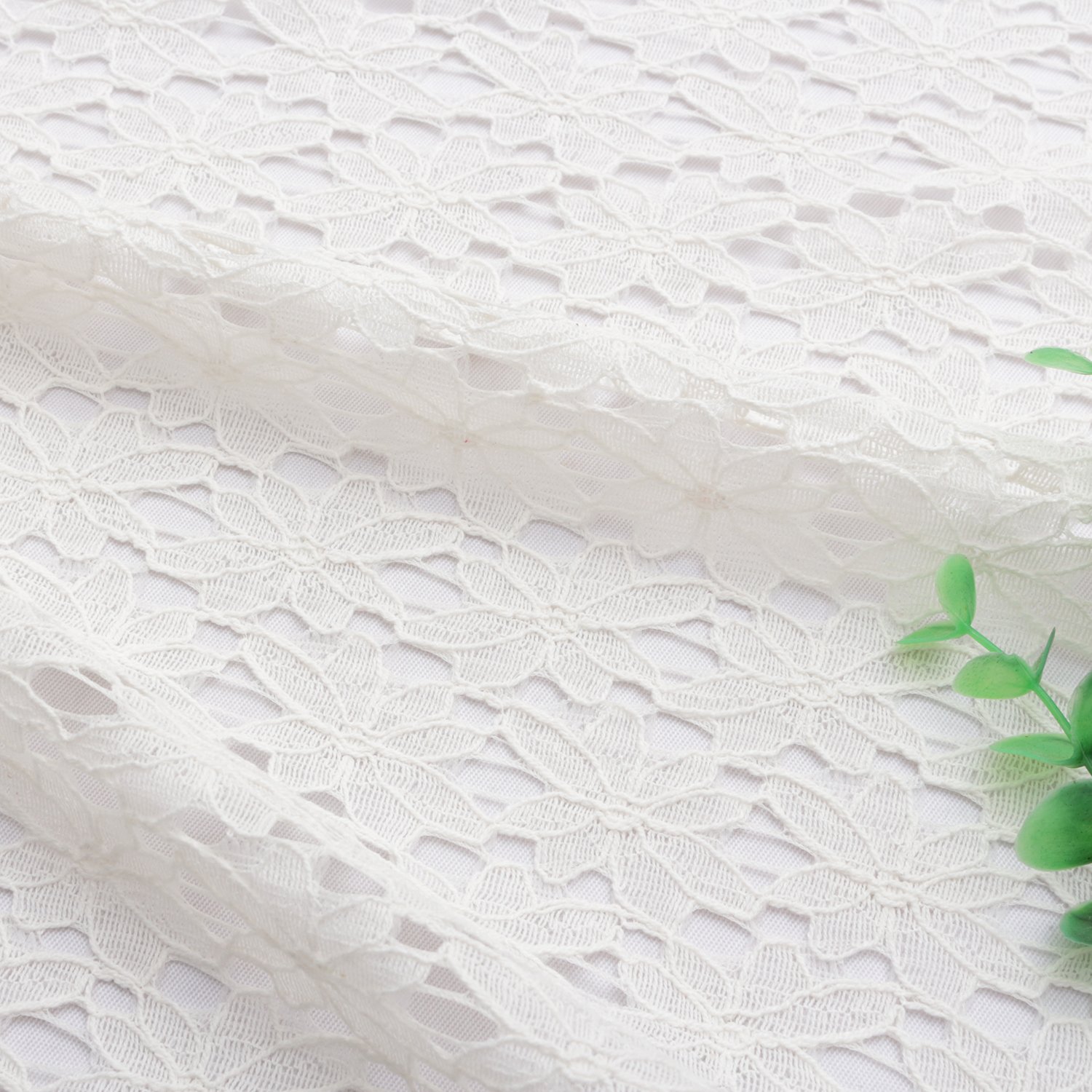 New High Quality Embroidered Nylon White Flower Tulle Lace Fabric For Wedding Gown