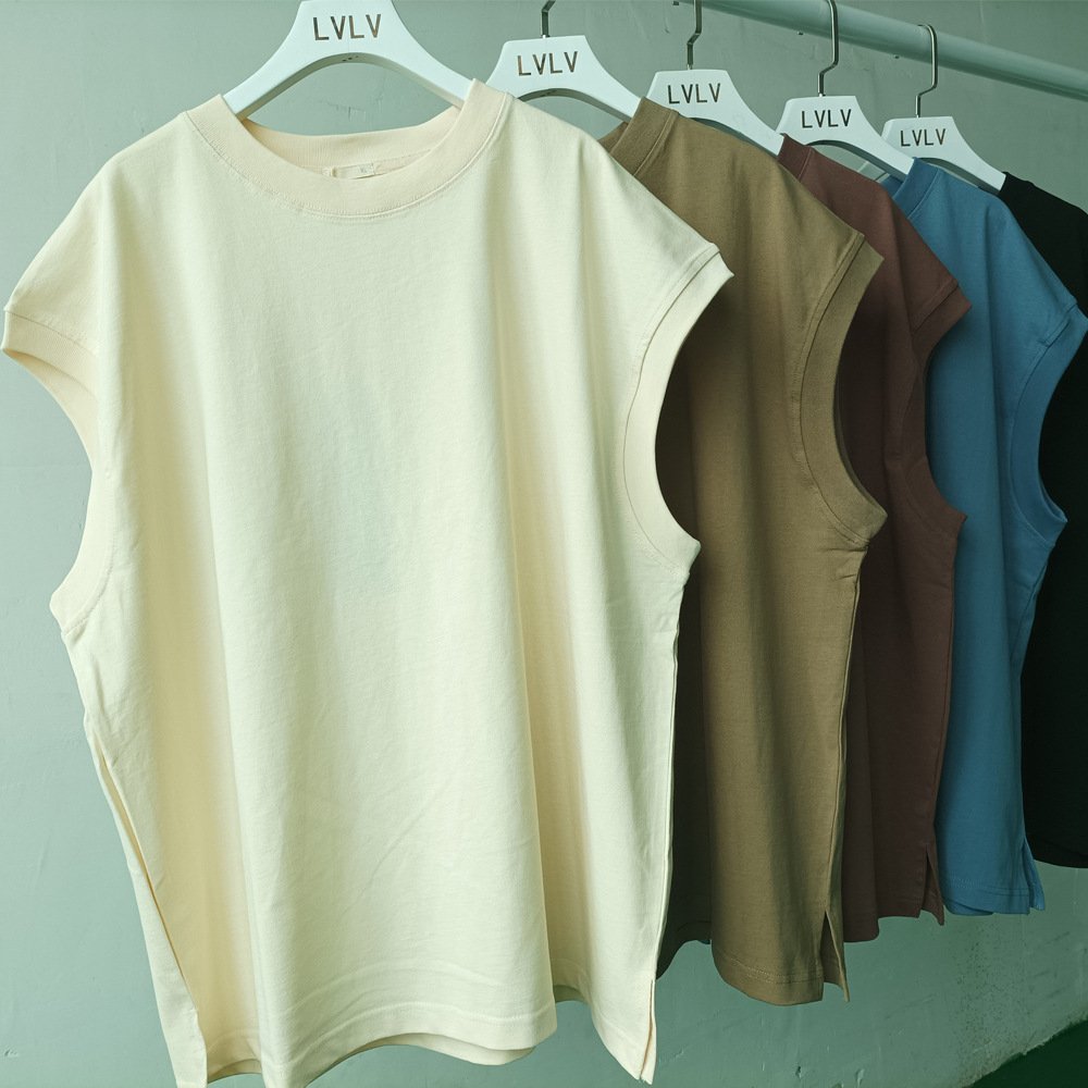 OEM Oversize Heavy Weight 100%COTTON Fitness Custom Gym Tank Top Men Crop Ribbed Plus Size Men's Tank tops