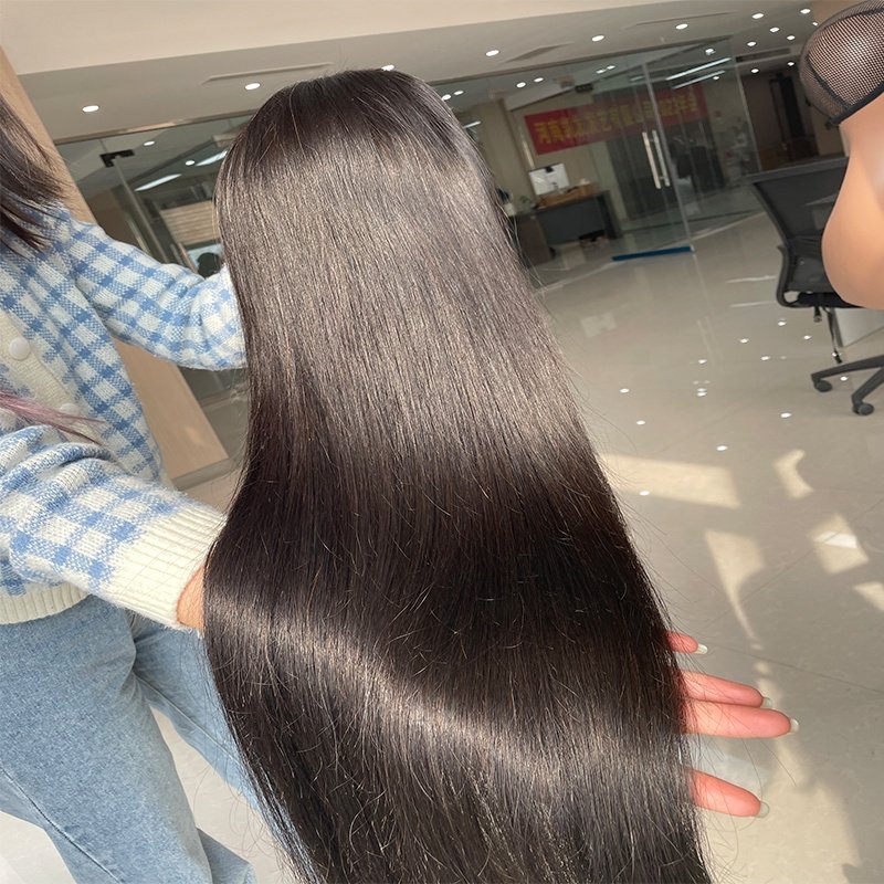 Ready To Ship HD Transparent Front Lace Wig 100% Virgin Human Hair,Glueless Lace T Part Human Hair Wigs