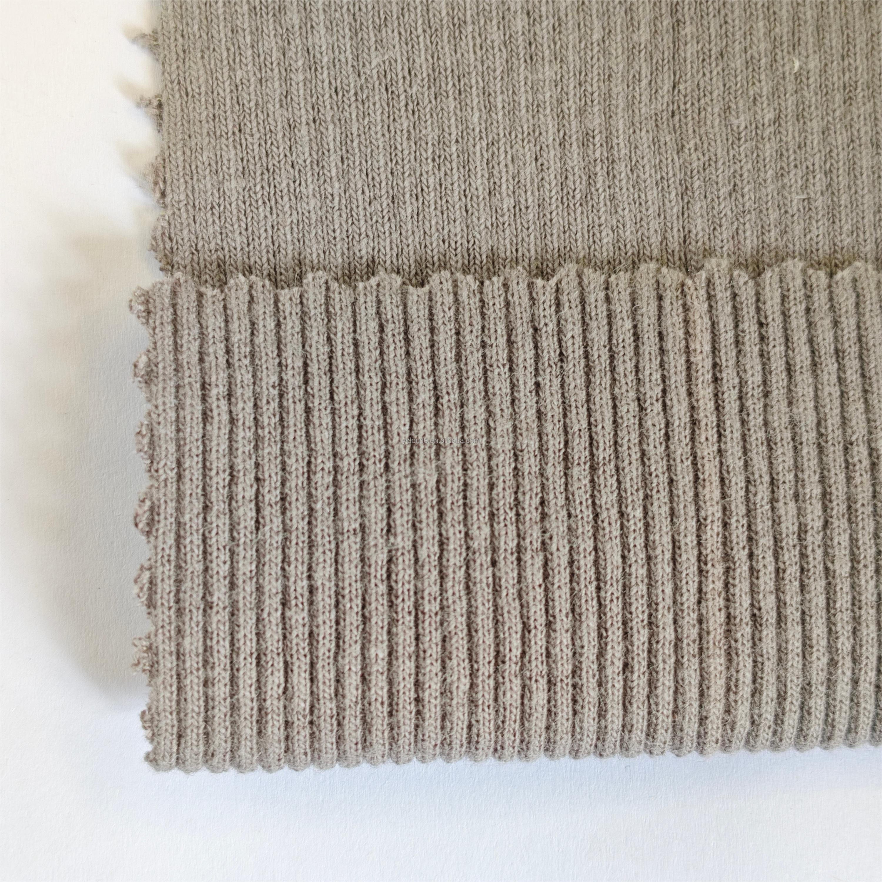 YDD2019#C ribbed cuff fabric ribbing fabric for cuffs cotton rib fabric for jacket cuff
