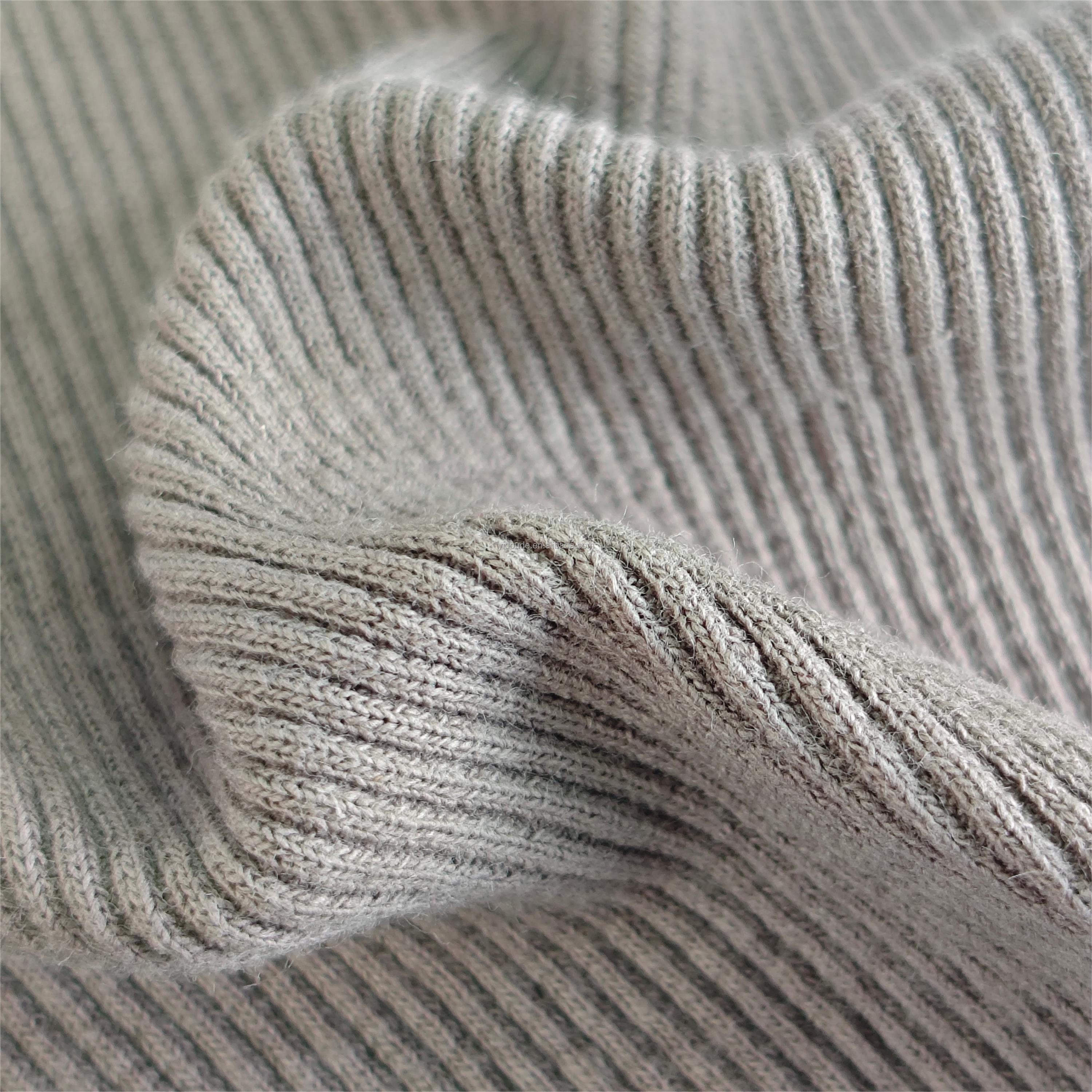 YDD2019#C ribbed cuff fabric ribbing fabric for cuffs cotton rib fabric for jacket cuff
