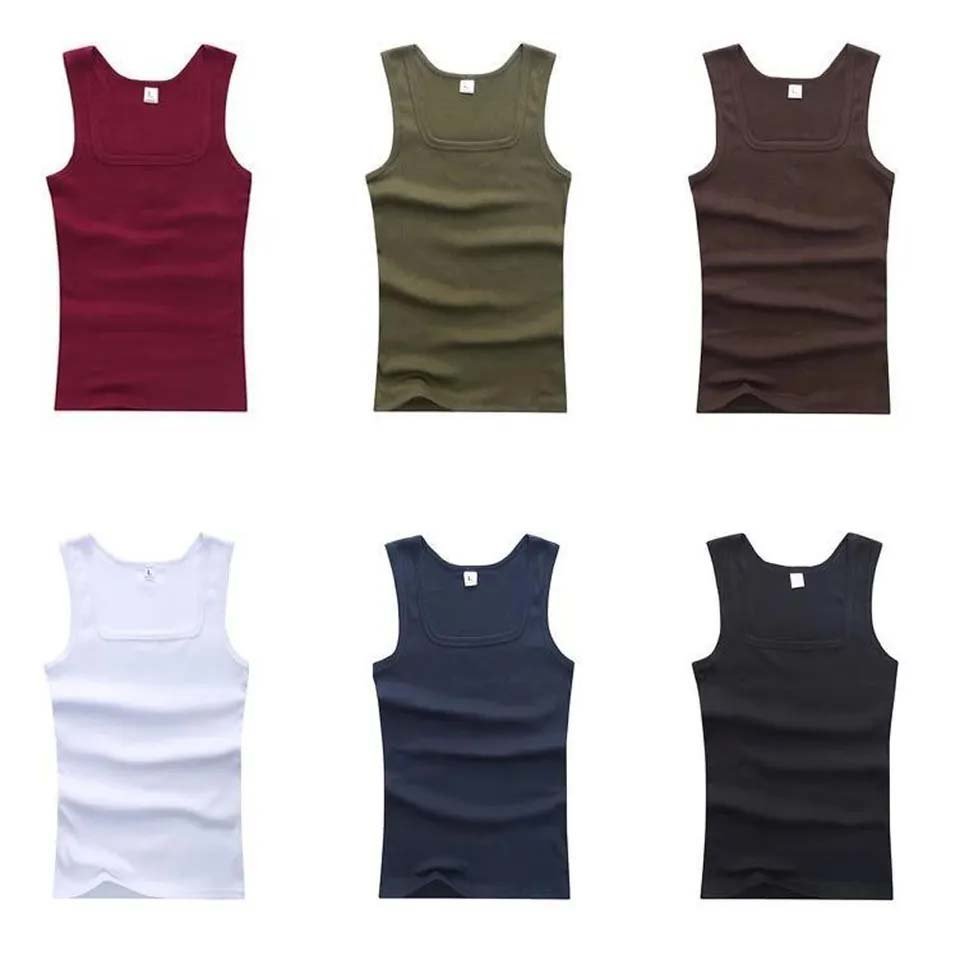 Hot Sale 100% Cotton knitted Sports Breathable Fitness Gym Casual Ribbed Comfortable Sleeveless Tank Tops