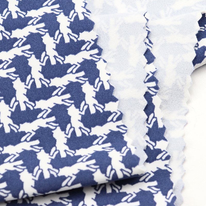 Nylon 82% Spandex 18% Warp knitted Stretch Fabric Brushed Swimming Fabric Printing
