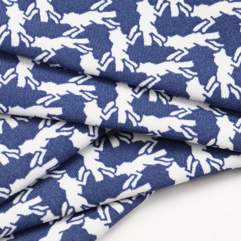 Nylon 82% Spandex 18% Warp knitted Stretch Fabric Brushed Swimming Fabric Printing