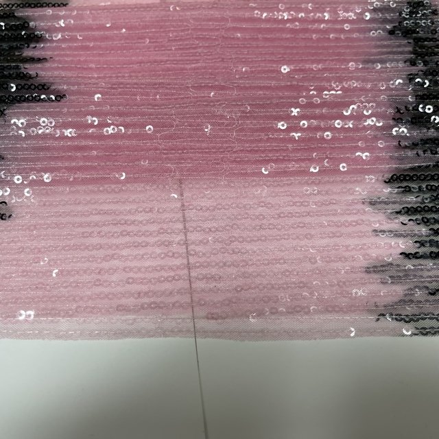 print tulle transparent sequins embroidery fabrics for sexy dress