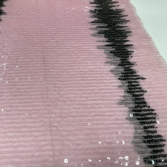 print tulle transparent sequins embroidery fabrics for sexy dress