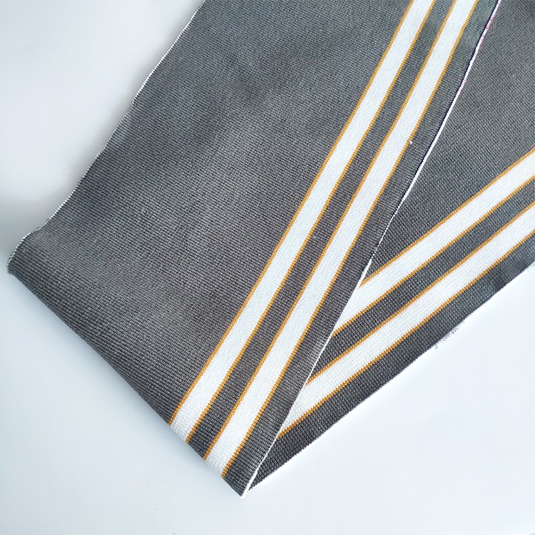 ODM high quality Eco-friendly Striped Rib Collar And Cuff for fashion business men's clothing