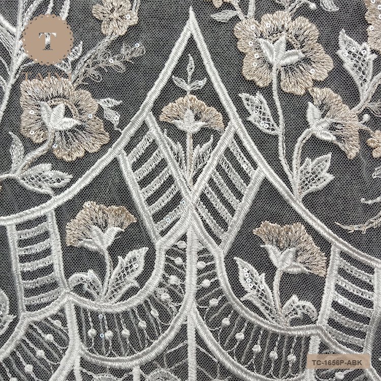 Alibaba China Sgs Certificated Bridal Cloth Mesh Guangzhou African Embroidery Lace Fabric
