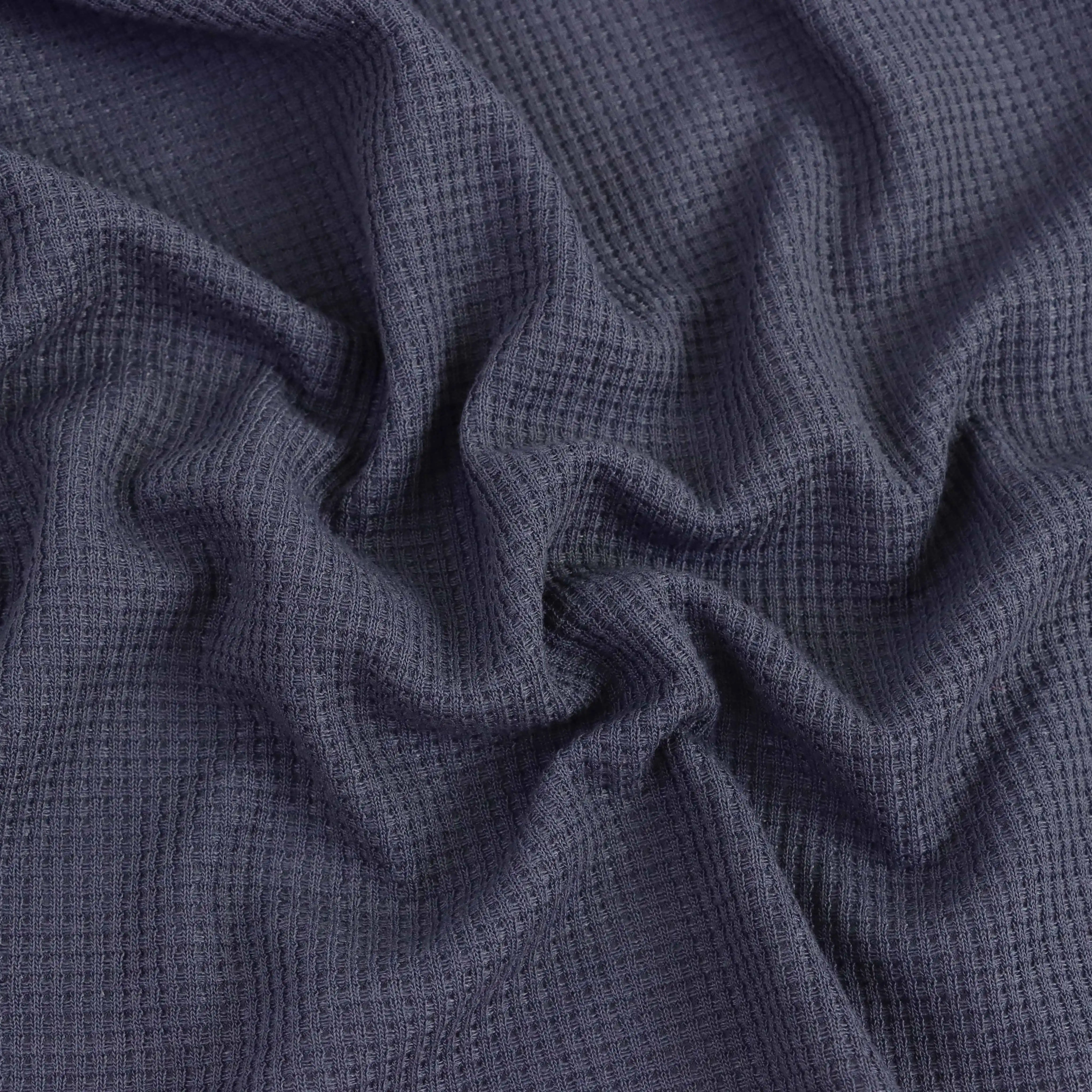 Customized double-sided stretch 95% polyester 5% spandex Waffle knit fabric for stylish spring and summer clothing