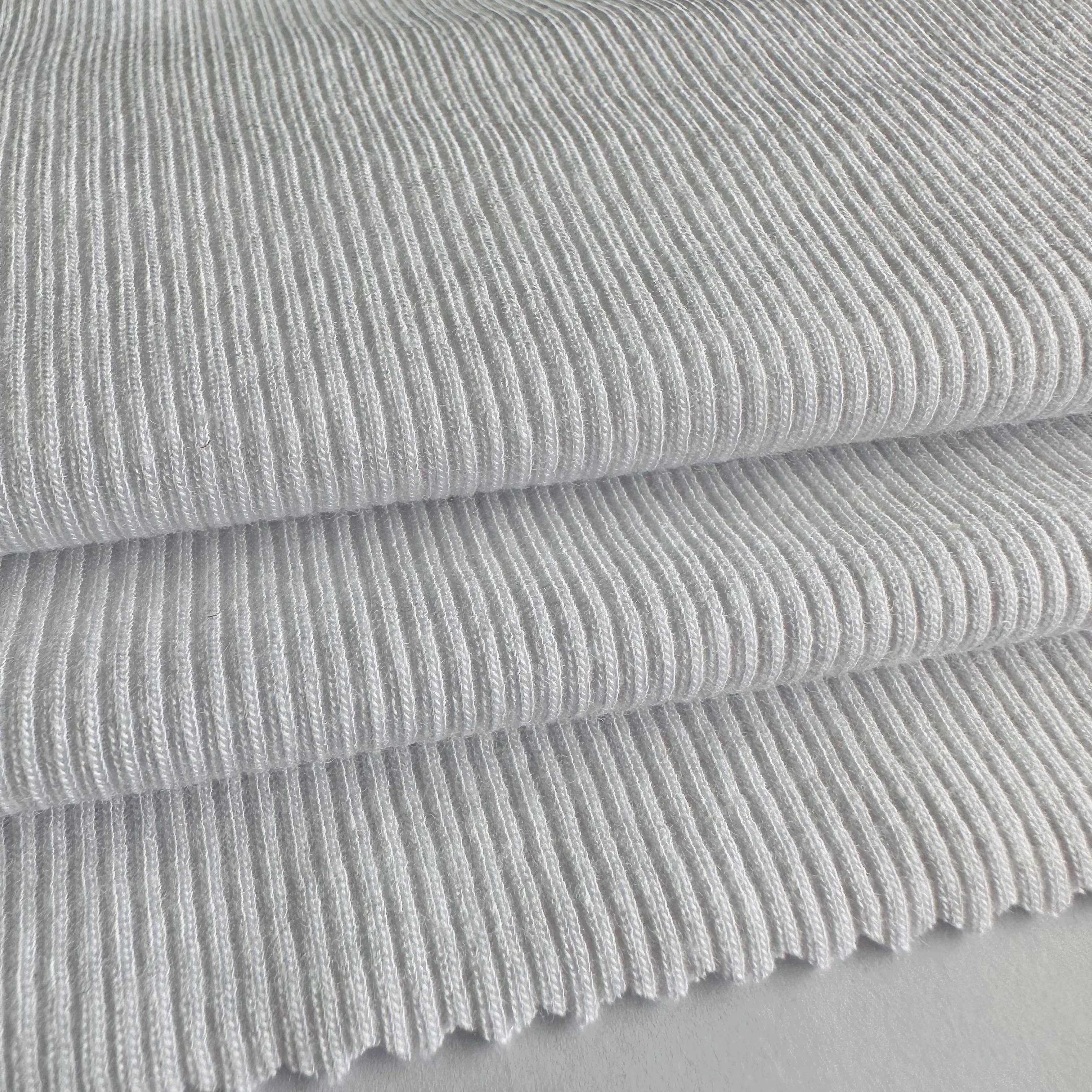Hot sale 270GSM 95 rayon 5 spandex knitting rib fabric thick 2*2 viscose ribbed fabric for winter cardigan and neckline