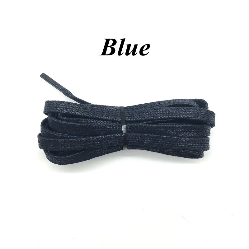 1Pair Waxed Flat Shoelaces Leather Waterproof Casual Shoes Laces Unisex Boots Shoelace