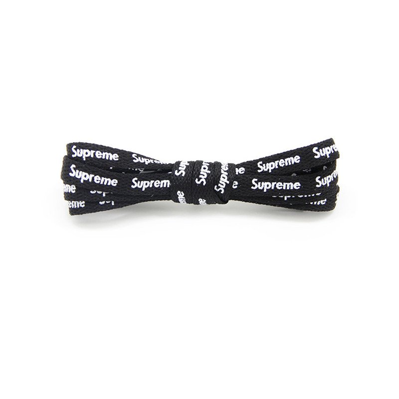 Yrunfeety High Quality 90-160CM Printed Shoelaces Both Sides Flat Print Shoe Laces 4 Colors Printing Shoelaces for AF1 Sneakers