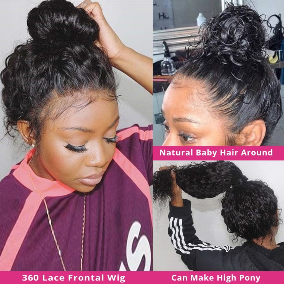 100% Virgin Human Hair Deep Kinky Curly 40 Inch Glueless Braided Raw Indian Hair Full Hd 360 Lace Frontal Human Hair Wigs