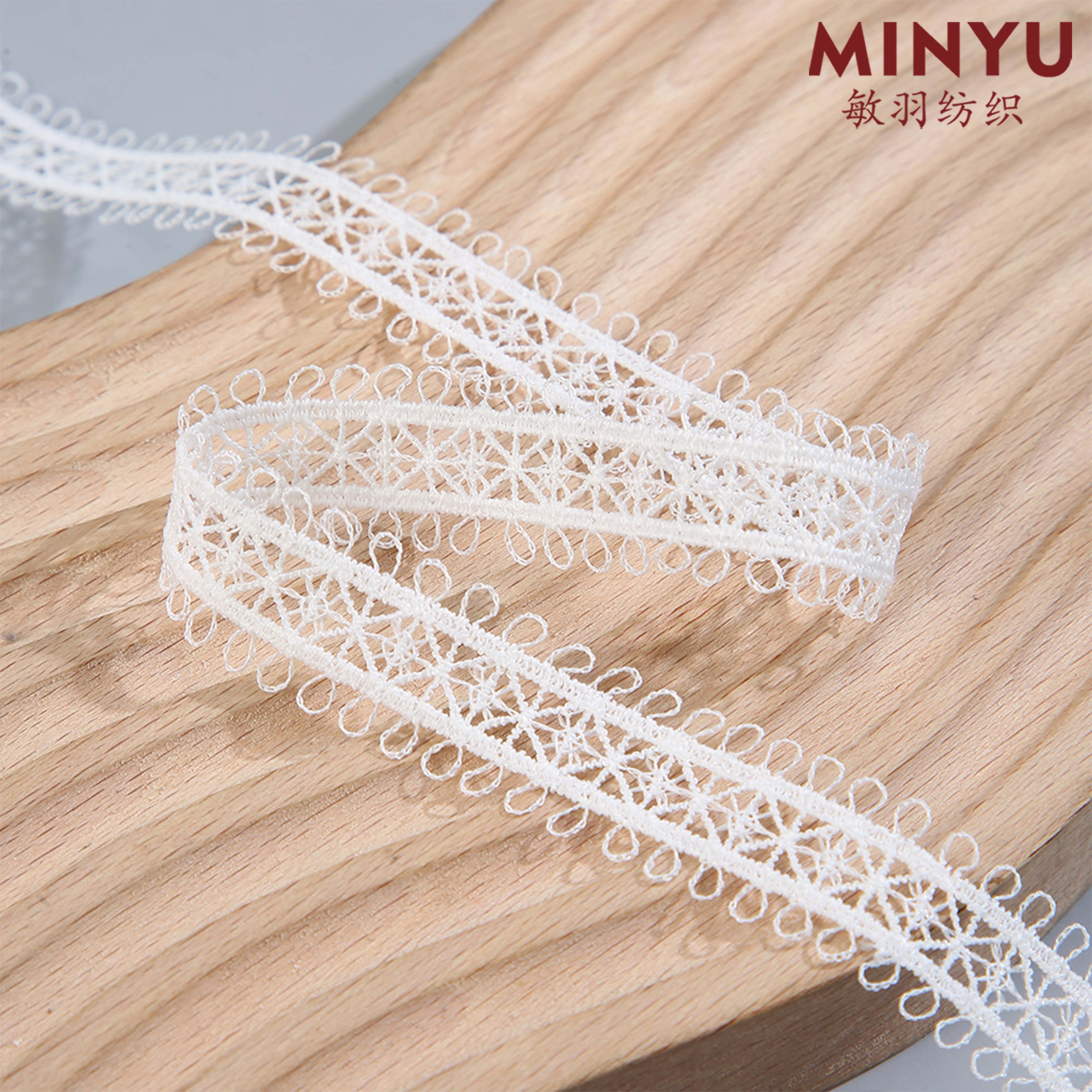 2024 Milk Silk White Polyester Embroidery Underwear Lace Water-Soluble Lace Sewing On Women's Sexy Dress Wedding Dresses