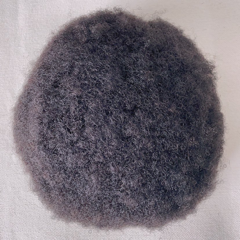 2024 New Arrival hot sale Afro 4mm style black color 8x10 inch 100% virgin Indian hair systems full lace base toupee for men