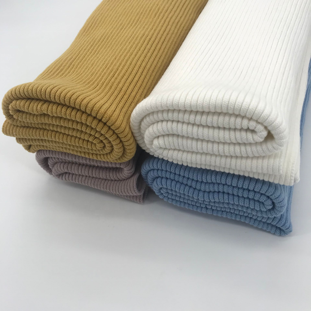 knit rib cuff fabric rib for winter garments thick heavyweight.
