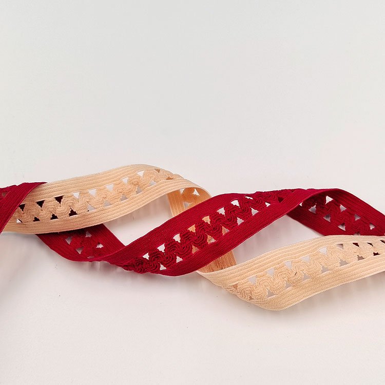 Garment Underwear Embroidered Decorative Elastic Webbing Belt Nylon Sewing Lace Trim Mesh Elastic Band for Clothes DIY