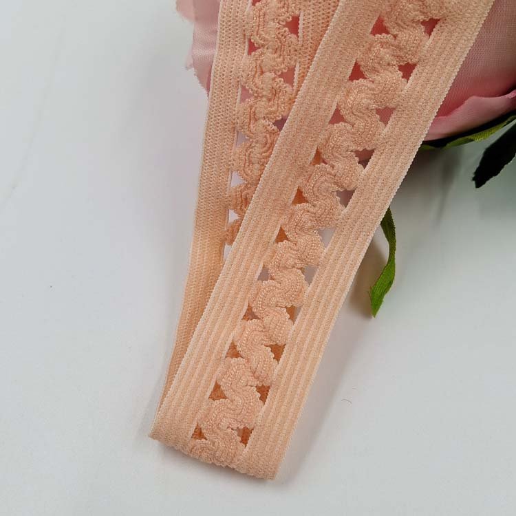Garment Underwear Embroidered Decorative Elastic Webbing Belt Nylon Sewing Lace Trim Mesh Elastic Band for Clothes DIY