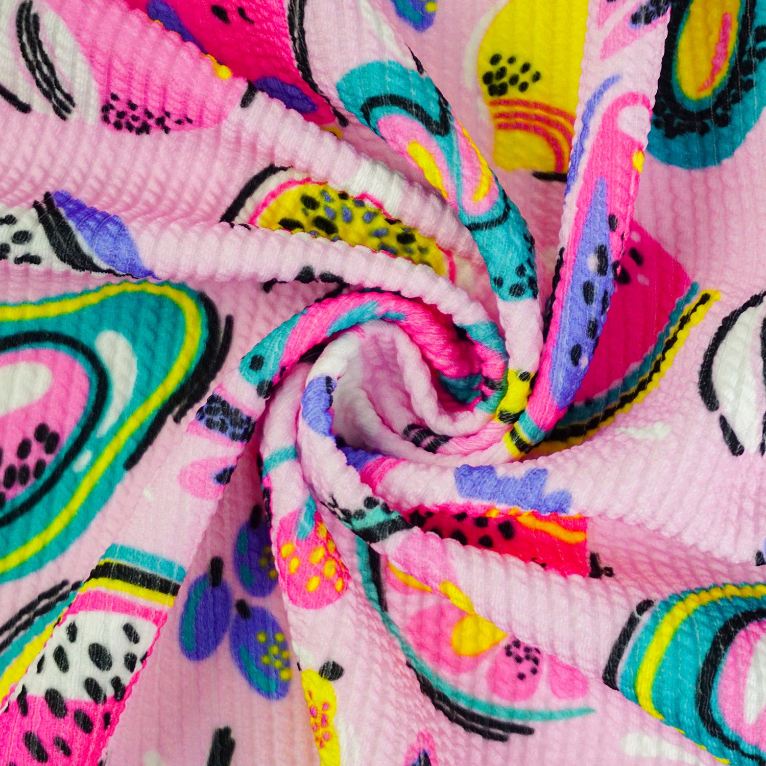 Super Soft High quality OEM ODM custom color Spandex Polyester 270gsm heavy rib fabric for kids clothing