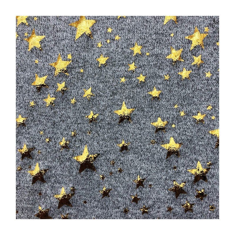 Fashionable pattern Designer 200Gsm 84%Polyester 11%Rayon 5%Spandex with stars embroidery fabric for cloth