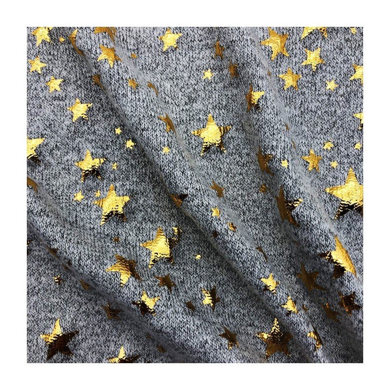 Fashionable pattern Designer 200Gsm 84%Polyester 11%Rayon 5%Spandex with stars embroidery fabric for cloth