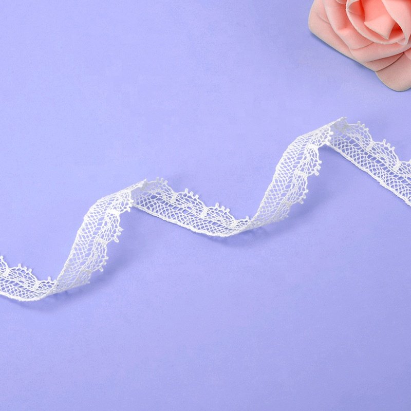 2023 New Decoration Custom Wholesale Factory Price Cotton Embroidery Wedding Lace Bridal Eyelet Guipure Lace Tape