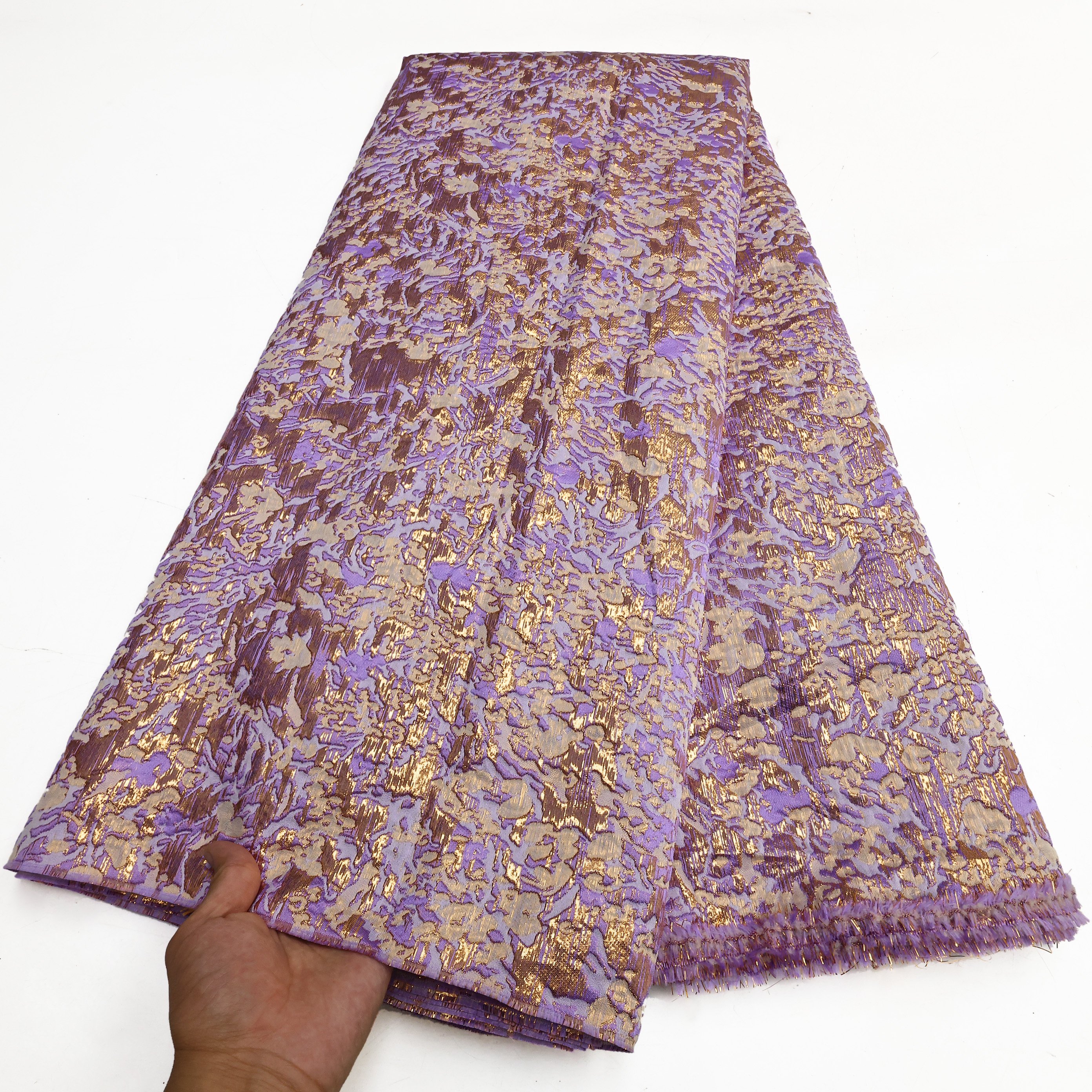 NI.AI Nigeria brocade fabric material for lady brocade lace fabric Beautiful jacquard damask fabric jacquard